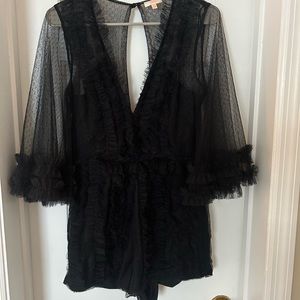 Ruffled Lacey Romper